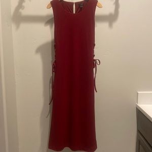 Ann Taylor dark red dress